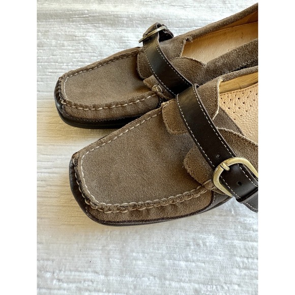 Sperry Top-Spider Shoes Ladies Suede Loafers Shoes With Buckle - Picture 5 of 7